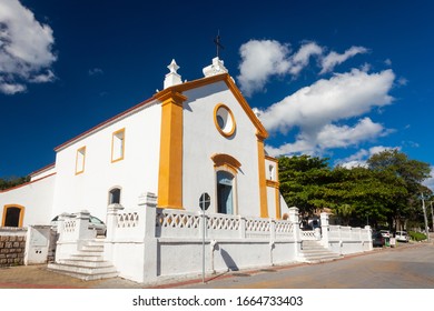 FLORIANÓPOLIS / Santa Catarina / Brazil - 05/02/2014: Church of Nossa Senhora das Necessidades, historic building located in the neighborhood of Santo Antônio de Lisboa. Built in 1750.