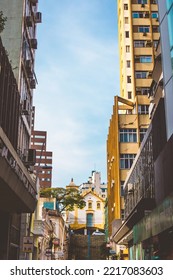 Florianópolis, Santa Catarina, Brazil - 09.20.202: Vertical Photography Of The City Center With The Church Of Nossa Senhora Do Rosário And São Benedito In The Background