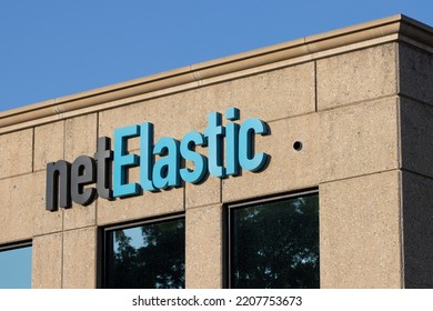 Santa Clara, CA, USA - Apr 28, 2022: The Company Logo Is Seen At The Headquarters Of NetElastic, A Software Company Providing Routing Solutions For Service Providers, In Santa Clara, California.