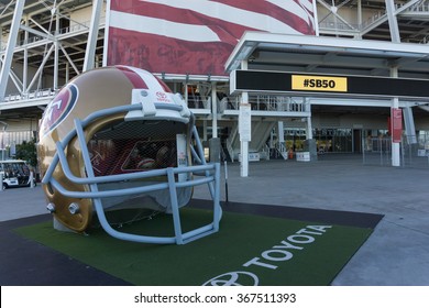 SANTA CLARA, CA/USA - JANUARY 24: Levi's Football Stadium In Santa Clara, CA, USA On Jan 24, 2016. It Serves As The Home Of The San Francisco 49ers.