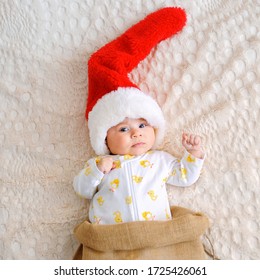 plush baby santa hat