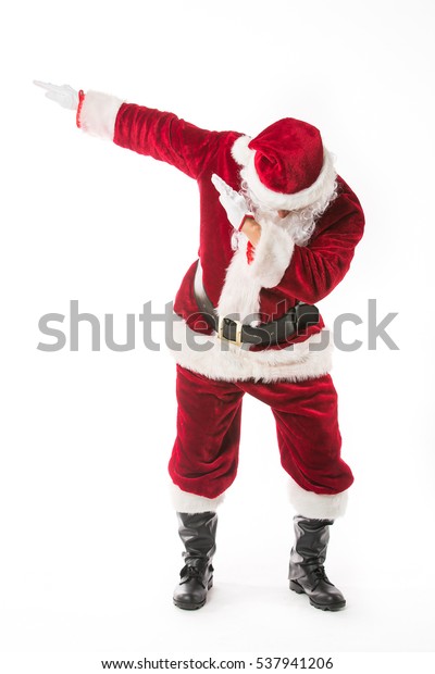 Santa Claus Dab Dabbing Isolated On Stock Photo (Edit Now) 537941206