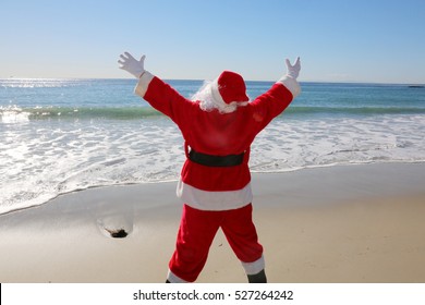 Santa Claus Enjoys Day Beach Santa Stock Photo 527264242 | Shutterstock