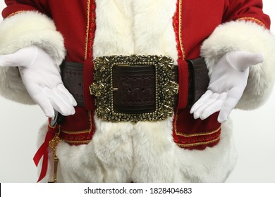 Santa Claus With Gold Belt