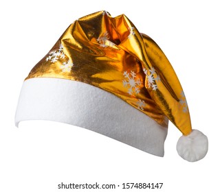 gold santa hat