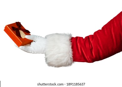 Santa Claus Hand Isolated On White Background