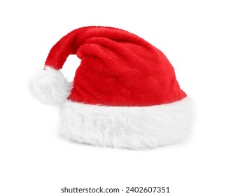 Santa Claus hat on white background - Powered by Shutterstock