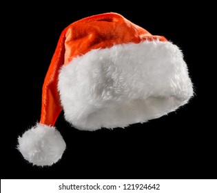 orange and black santa hat