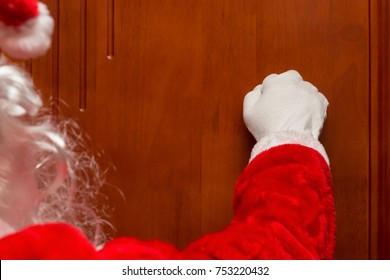 Santa Claus Knocking The Door