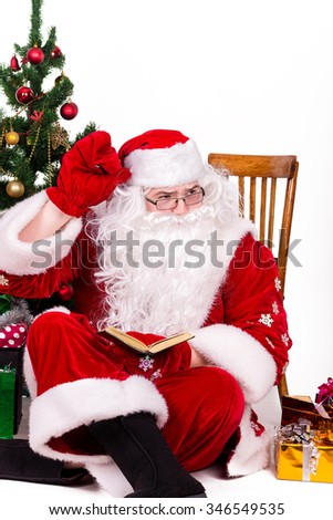 Santa Claus making list