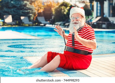 santa claus pool float