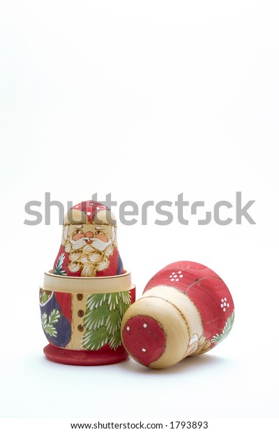 santa claus nesting dolls