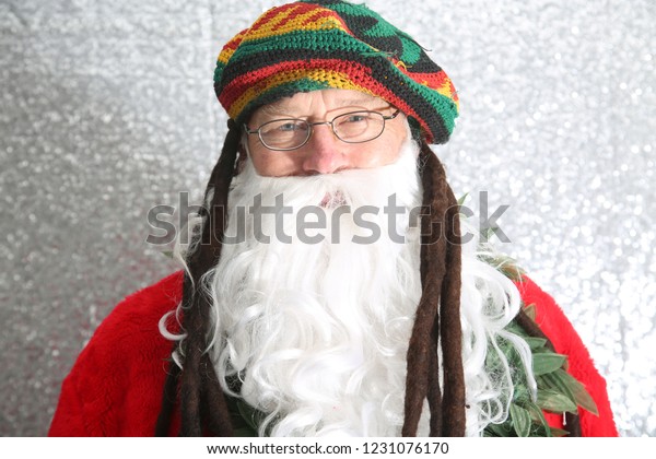 rasta santa hat