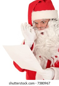 Santa Claus Reading Letter