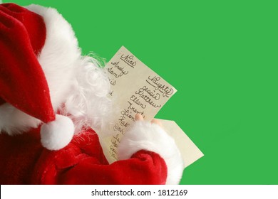 Santa Claus Reads The List Of Who's Been Naughty Or Nice