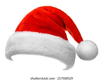 Santa Claus Red Hat Isolated On Stock Photo 217500529 | Shutterstock