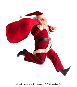 Santa Claus Running