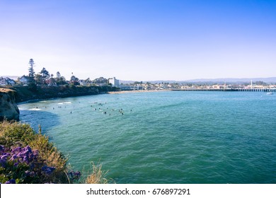 Santa Cruz Bay On A Calm Day, California