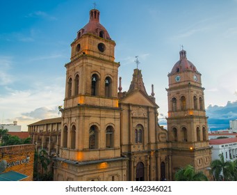 SANTA CRUZ, BOLIVIA - DECEMBER, 23, 2018: Old Town view, Santa Cruz de la Sierra, Bolivia.