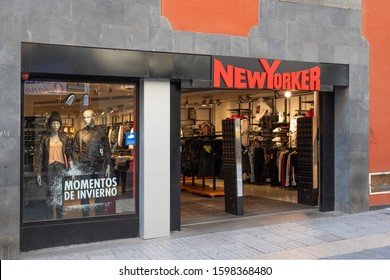 Santa Cruz de Tenerife, SPAIN - December 24, 2019: New Yorker store, a German clothing retailer offers modern and stylish outfit for men and women.