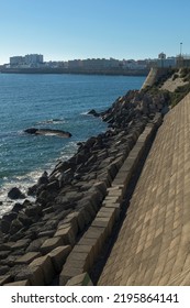 Santa María Del Mar Beach City Of Cádiz, Spain- 19 August 2022