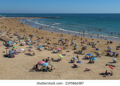 Santa María Del Mar Beach City Of Cádiz, Spain- 19 August 2022