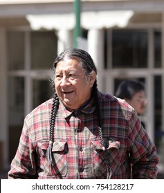 SANTA FE, NEW MEXICO - MARCH 31, 2007: Navajo man on the street of Santa Fe, New Mexico