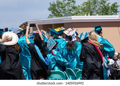 Santa Fe, New Mexico, USA 05/23/2019 Graduation At Capital High School 