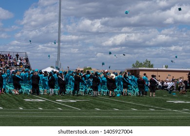 Santa Fe, New Mexico, USA 05/23/2019 Graduation At Capital High School 