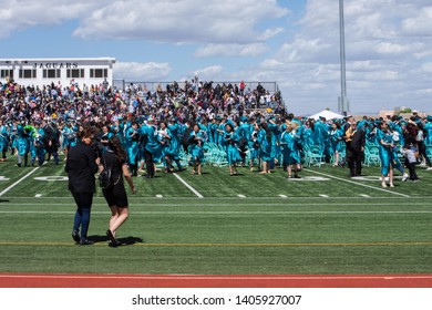 Santa Fe, New Mexico, USA 05/23/2019 Graduation At Capital High School 