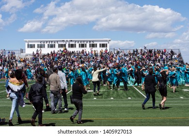 Santa Fe, New Mexico, USA 05/23/2019 Graduation At Capital High School 