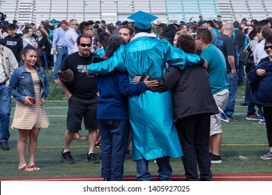 Santa Fe, New Mexico, USA 05/23/2019 Graduation At Capital High School 