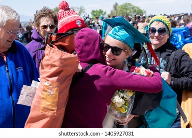 Santa Fe, New Mexico, USA 05/23/2019 Graduation At Capital High School 