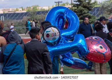 Santa Fe, New Mexico, USA 05/23/2019 Graduation At Capital High School 