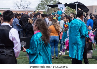 Santa Fe, New Mexico, USA 05/23/2019 Graduation At Capital High School 