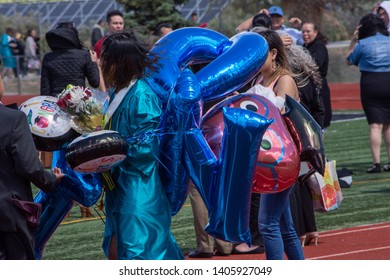 Santa Fe, New Mexico, USA 05/23/2019 Graduation At Capital High School 