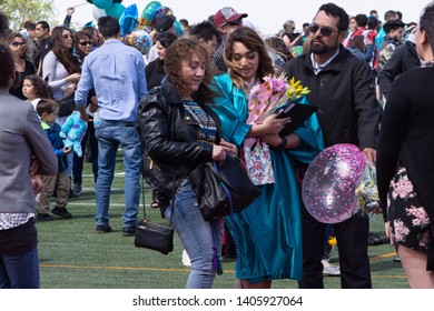 Santa Fe, New Mexico, USA 05/23/2019 Graduation At Capital High School 