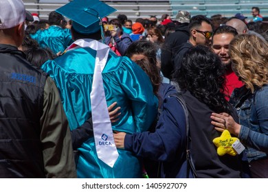 Santa Fe, New Mexico, USA 05/23/2019 Graduation At Capital High School 