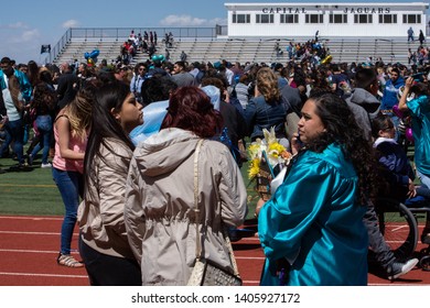 Santa Fe, New Mexico, USA 05/23/2019 Graduation At Capital High School 