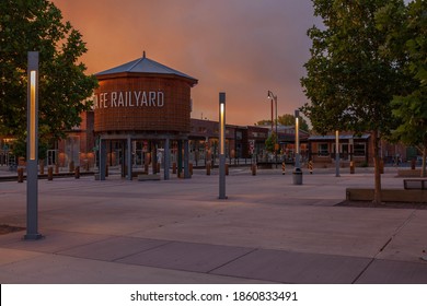 Santa Fe Railyard Art District, New Mexico At Sunset