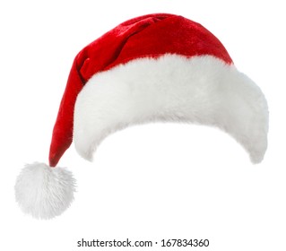 Santa hat isolated on white background 