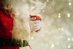 Santa Holding Hot Mug