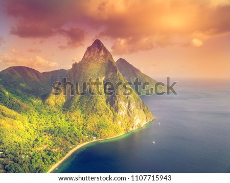 Santa Lucia - La Souffriere bay - Caribbean Island
