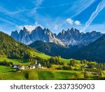 Santa Maddalena in Dolomites Range,South Tyrol, Italy