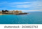 Santa Maria al Bagno - Italy, Apulia - fantastic view of the headland at the bathing bay