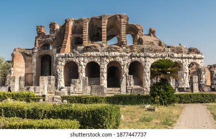 Santa Maria Capua Vetere, Campania, Italy - Amphitheater Campano, also called Capuan Amphitheater, erected in the 2nd century and second in size only to the Colosseum in Rome