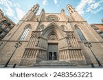 Santa Maria del Mar Basilica in Barcelona City, Spain