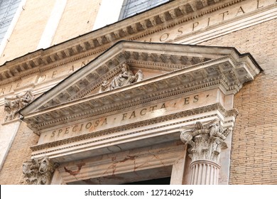 Santa Maria Dell Anima Church In Rome City, Italy