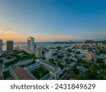 Santa Marta beach from a terrace