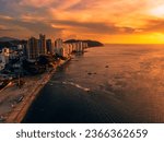Santa Marta - Colombia. Yes this is located on the coastline of Colombia. Incredible sunset. Resolution 8000x6000